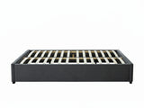 Keetsa Velvet Bed Frame Dark Grey - Queen