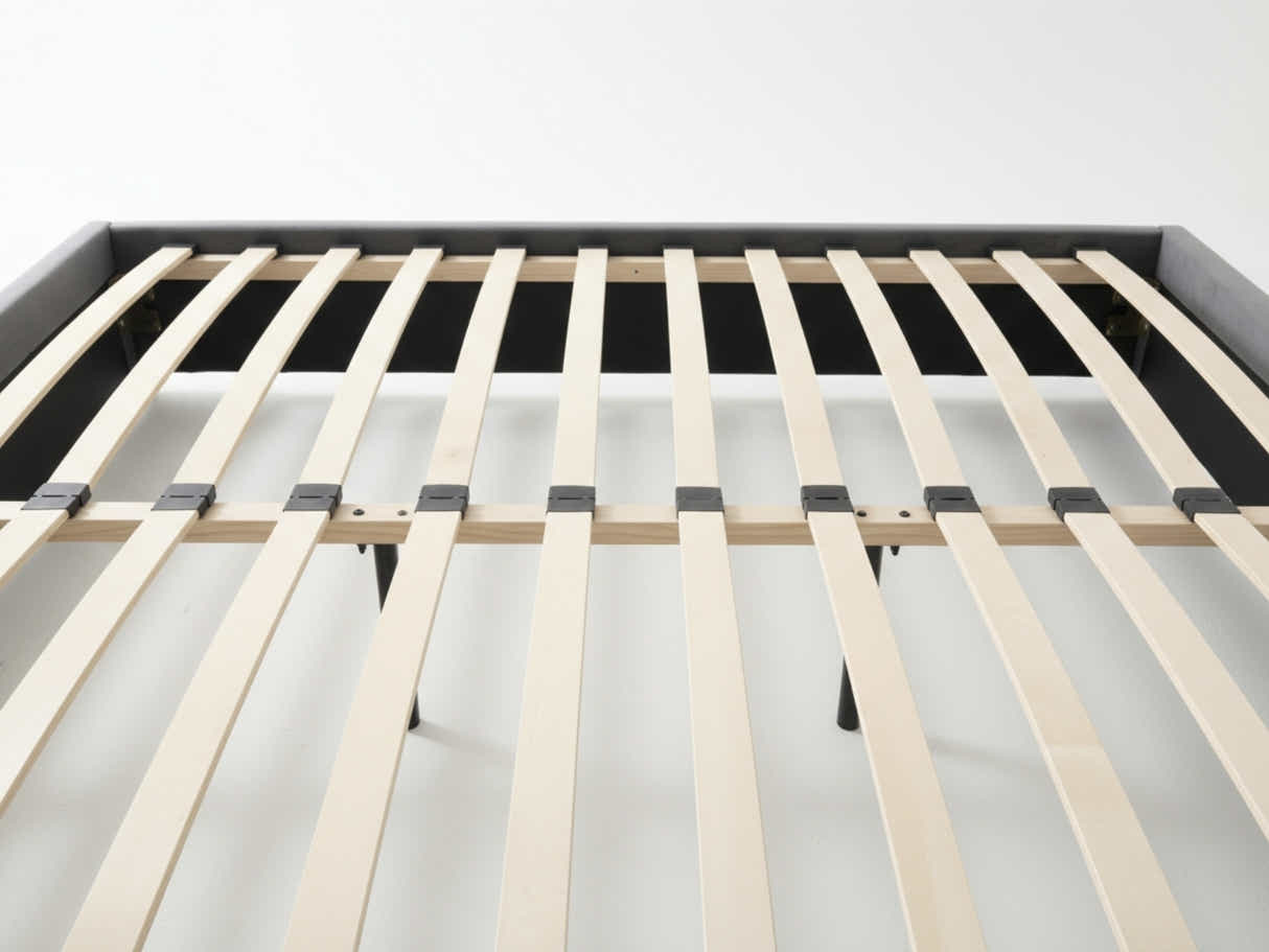 Keetsa Velvet Bed Frame Dark Grey - Queen