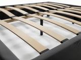 Keetsa Velvet Bed Frame Dark Grey - Queen