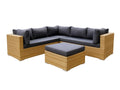Rimini 4-Piece Lounge Set - Sand & Grey