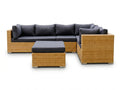 Rimini 4-Piece Lounge Set - Sand + Grey