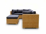 Rimini 4-Piece Lounge Set - Sand + Grey