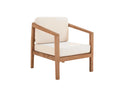 Jason Single Seater Teak Wood Outdoor Chair – Cream