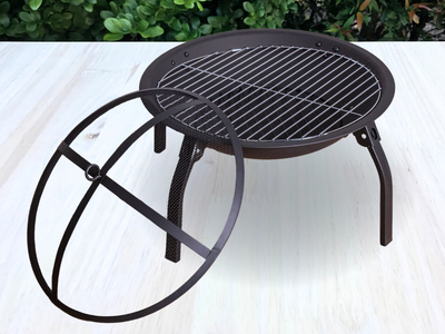 Fire pit Dia 55*35 cm steel black
