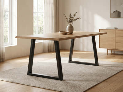 DS Trapezoid Metal Table Legs Large - Set of 2