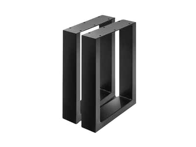 DS Box Shape Metal Table Legs - Set of 2