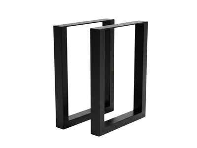 DS Box Shape Metal Table Legs Large - Set of 2