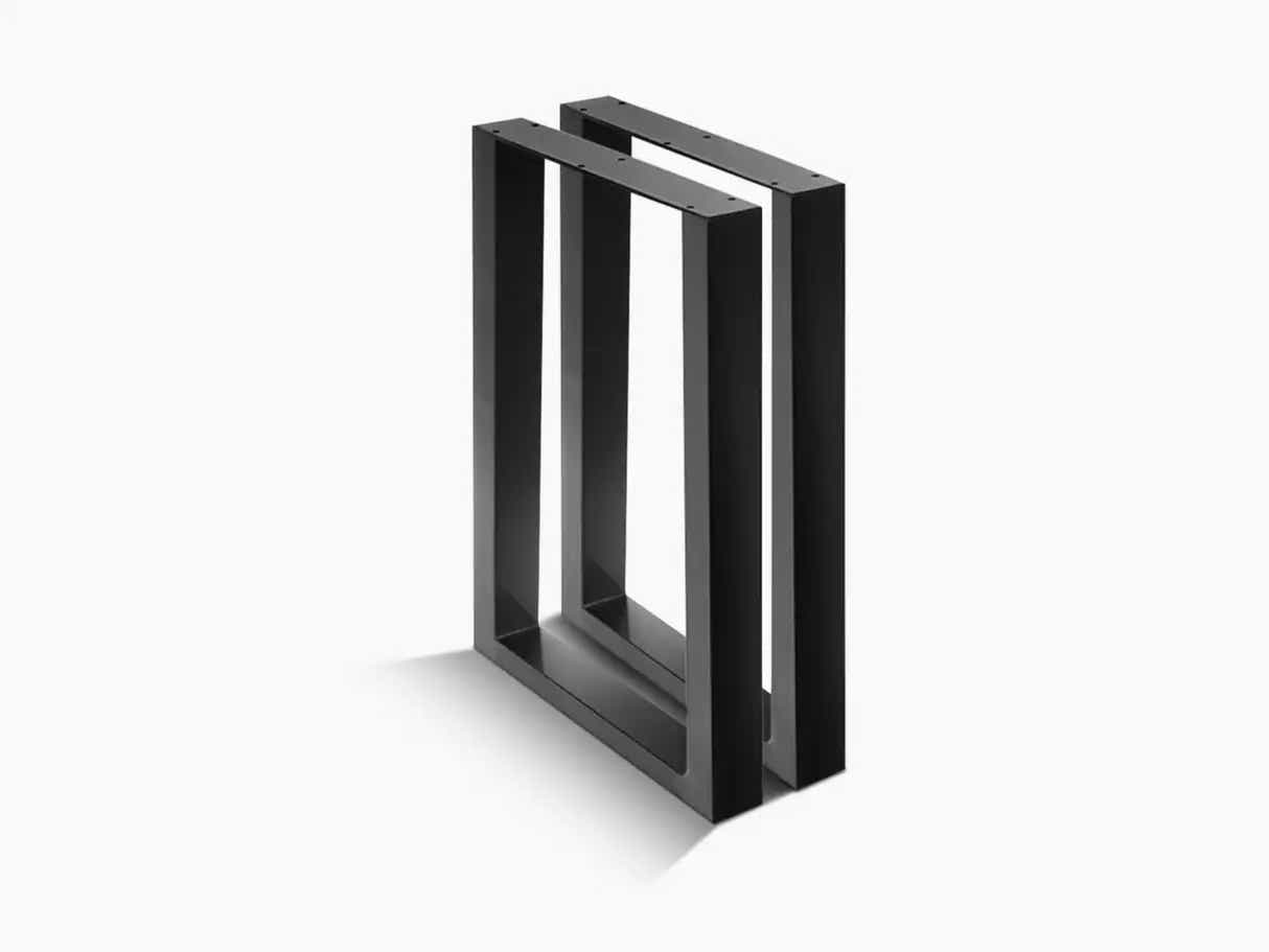 Box Shape Metal Table Legs Large - Set of 2
