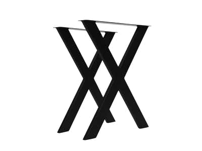DS X-Shape Metal Table Legs - Set of 2