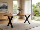 DS X-Shape Metal Table Legs - Set of 2
