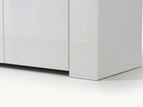 Anshos Storage Cabinet with LED Light - White