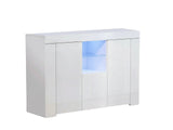 Anshos Storage Cabinet with LED Light - White