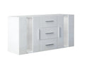 Anshos White Sideboard with LED Light - 135 cm