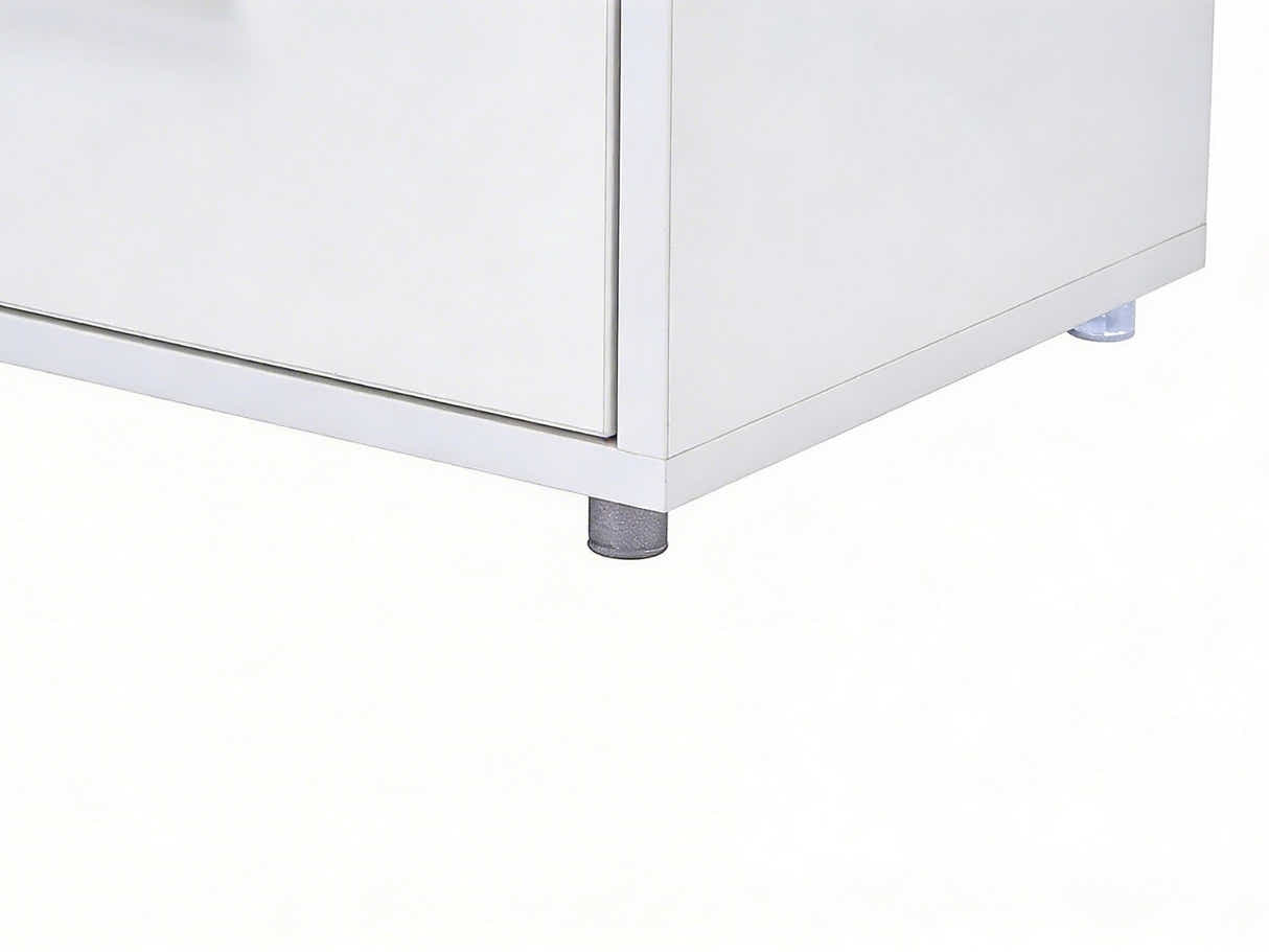Anshos White Sideboard with LED Light - 135 cm