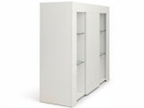 Anshos Side Cabinet with LED Light - White