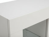 Anshos Side Cabinet with LED Light - White