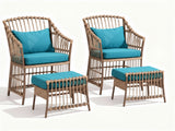 Madalena 4-Piece Patio Set With Stool
