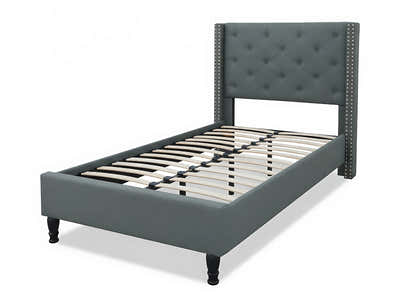 New Lisbeth Bed Frame Blue - King Single