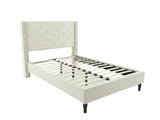 New Lisbeth Bed Frame Beige - Double