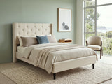 New Lisbeth Bed Frame Beige - Double