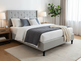 New Lisbeth Bed Frame Grey & G31 Mattress - Double