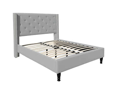 New Lisbeth Bed Frame Grey - Double