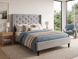 New Lisbeth Bed Frame Grey - Double