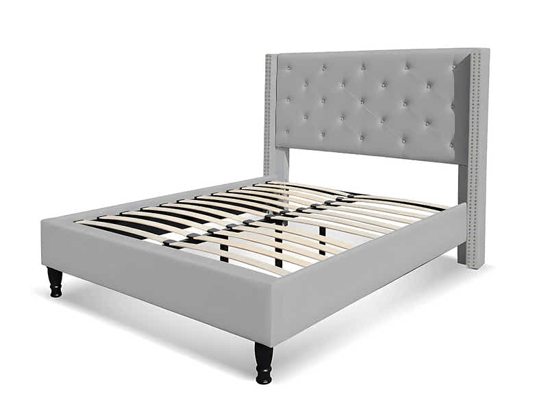 New Lisbeth Bed Frame Grey & G31 Mattress - Double