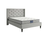New Lisbeth Bed Frame Grey & FIRM23 Mattress - Double