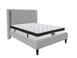 New Lisbeth Bed Frame Grey & G31 Mattress - Double