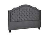 Palmas Linen Headboard Grey - Double