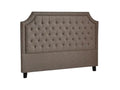 Calwa Linen Headboard Brown - Double