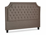 Calwa Linen Headboard Brown - Double