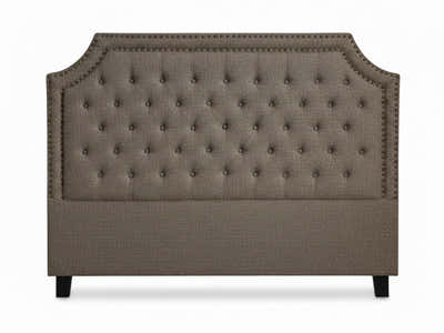 Calwa Linen Headboard Brown - Double