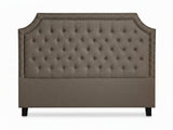 Calwa Linen Headboard Brown - Double
