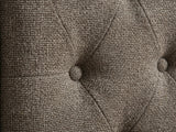 Calwa Linen Headboard Brown - Double