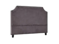 Malvern Velvet Headboard Dark Grey - Double