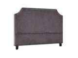 Malvern Velvet Headboard Dark Grey - Double