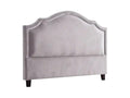 Lavaca Velvet Headboard Light Grey - Double