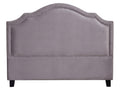 Lavaca Velvet Headboard Light Grey - Queen