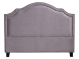 Lavaca Velvet Headboard Light Grey - Queen