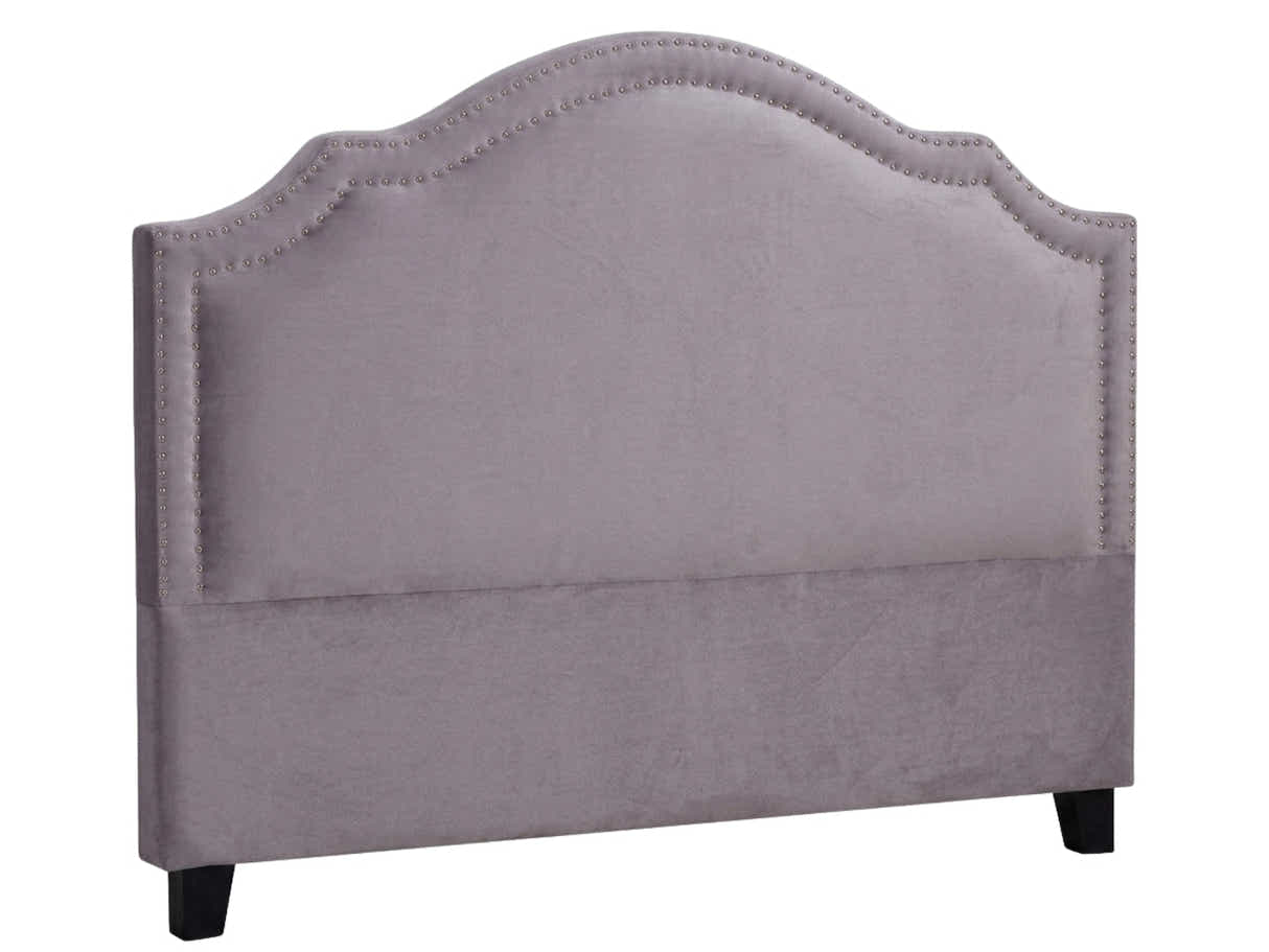 Lavaca Velvet Headboard Light Grey - Queen