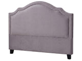 Lavaca Velvet Headboard Light Grey - Queen