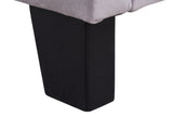 Lavaca Velvet Headboard Light Grey - Queen