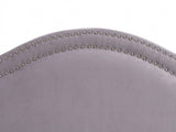 Lavaca Velvet Headboard Light Grey - Queen