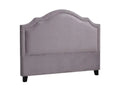Lavaca Velvet Headboard Light Grey - Queen