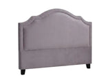 Lavaca Velvet Headboard Light Grey - Queen