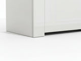 Anshos White 2-Door Buffet with LED Light - 108 cm