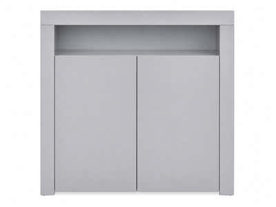 Anshos Buffet with LED Light White & Grey - 108 cm