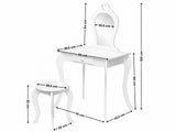 Princess Makeup Vanity Table - White